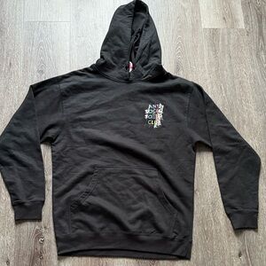 Anti Social Social Club Black Multicolor Logo Hoodie